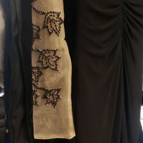 Coya Collection Maxi Front Slit Beaded Leaves - Picture 8 of 13